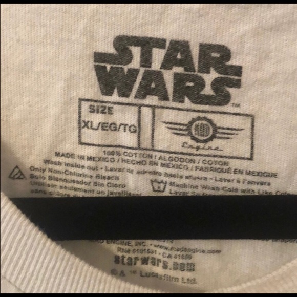 Star Wars Short Sleeve White T-shirt - Picture 2 of 3